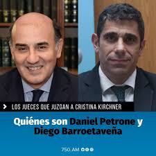 Daniel Petrone y Diego Barroetaveña son los jueces de la Cámara de Casación  de Comodoro Py encargados de resolver la situación judicial de la  expresidenta y actual vicepresidenta Cristina Kirchner. ⚖️Daniel Petrone
