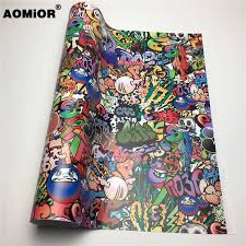 Our online store has thousands of different decals and graphics to choose from, so you can always be sure that we will have the perfect hood graphic or vinyl side wrap for you. Hd Cartoon Sticker Bomb Wrap Camo Vinyl Wrap Film Sticker Graffiti Bomb Car Sticker For Truck Hood Roof Motors Car Stickers Aliexpress