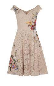 Karen Millen Dreamy Embroidered Lace Dress Neutral Cap Sleeve Evening Gowns Lace White Dress Lace Dress Black