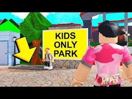 This Was A Kids Only Park I Found Adults Trapped In The Sewers Roblox Bloxburg Youtube Roblox Kids Only Child