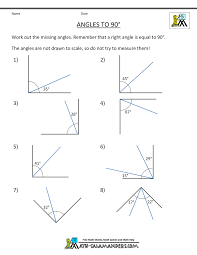 5th Grade Geometry Angles To 90 Geometry Worksheets Angles Worksheet Math Geometry