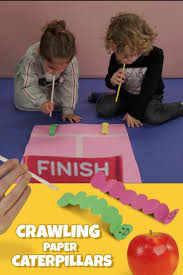 Crawling Paper Caterpillars In 2020 Fun Indoor Activities Indoor Activities For Kids Rainy Day Activities For Kids