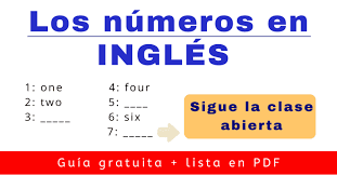 En esta página puedes estudiar la escritura de todos los números del 1 al 1000 en alemán. Numeros En Ingles Del 1 Al 100 Gramatica Lista Completa En Pdf