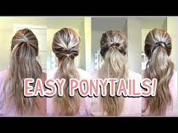 How To Easy Ponytails For Summer Medium Long Hairstyles Youtube Medium Long Hair Ponytail Hairstyles Easy Easy Hairstyles For Long Hair