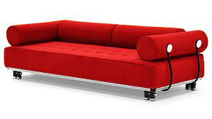 Carrera Modern Fabric Sofa Red Zuri Furniture Living Room Sets Furniture Red Sofa Modern Fabric Sofa