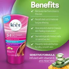 Veet Legs Andamp Body 3 In 1 Gel Cream Hair Remover 6 78 Oz Sensitive Skin Formula Infused With Aloe Vera And Vitam In 2020 Hair Cream Skin Moisturizer Ingrown Hair