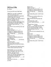 3) after a succesfull upload you'll receive a unique link to the download site, which you can place anywhere: Without Me By Halsey Esl Worksheet By Katediazdealda