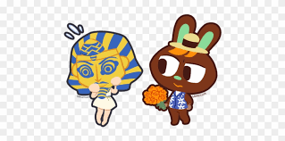 Island #and he's sometimes on the shopping plaza or whatever the name is owo''. Versiris Lawlzy O Hare In The King Tut Mask Nobody O Hare Acnl Free Transparent Png Clipart Images Download