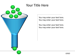 powerpoint slide funnel diagram 3d blue 1 stage mp