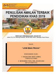 Sekolah kebangsaan pendidikan khas selangor: Jom Bina Frasa