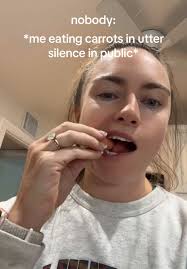 girls gotta eat 🥕 ill be that person