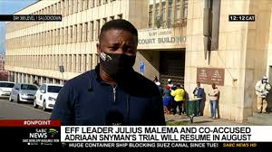 Read all news about julius malema and stay tuned to latest news & articles updates on julius malema just a click away | briefly.co.za find. Eff Leader Julius Malema And Co Accused Adriaan Snyman S Trial Will Resume In August Youtube