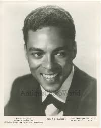 Handsome black man singer Chuck Daniel vintage music photo