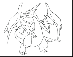 The unevolved form charmander evolves at level 16 into charmeleon, which then evolves at level 36 into charizard. Pokemon Hd Pokemon Mega Charizard X Coloring Page