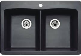 undermount double bowl granite sink