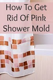 We Keep Getting These Pale Pinkish Stains On The Shower Curtains And At The Base Of The Tub Here S How To Get Rid Of Shower Mold Mold In Bathroom Pink Showers