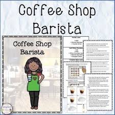 Coffee Shop Barista Information And Task Life Skills Classroom Coffee Shop Coffee Carts