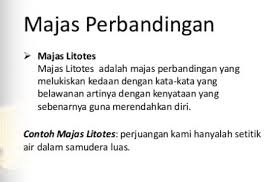 Berikut pengertian dan 101 contoh kalimat yang menggunakan majas atau gaya bahasa metafora yang termasuk dalam contoh majas metafora. Contoh Majas Litotes Definisi Pengertian Macam Jenis