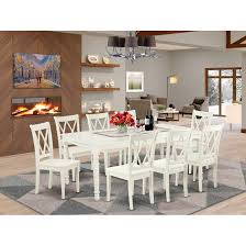 Oak and white painted dining table sets bring classic country style and brightness to your kitchen or dining room…. August Grove Kulick Extendable Rubberwood Solid Wood Dining Set Reviews Wayfair