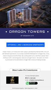 The Newly Launched Project Dragon Tower By Nakheel A 37 Storey Twin Project Located In The Dragon City Dragon Tower Offers Dragon City Tower Apartment Tower