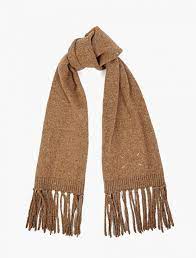 She styled her camel zara knit scarf with. Maison Margiela 14 Camel Wool Knitted Scarf 432 Oki Ni Lookastic