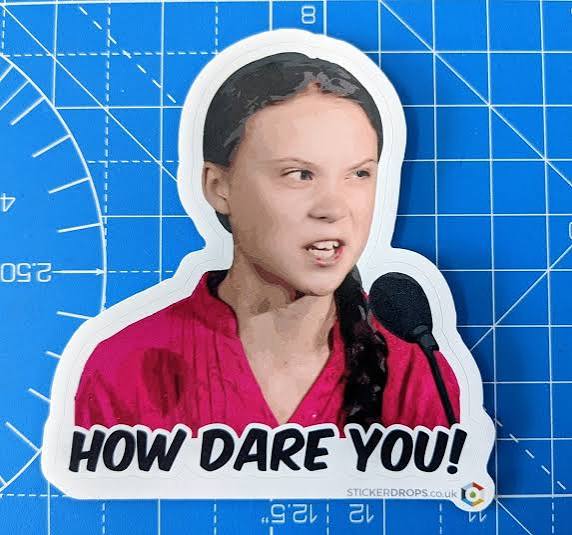 Greta - How Dare You | STICKERDROPS