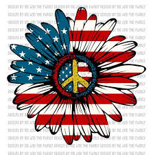 Maybe you would like to learn more about one of these? American Flag Sunflower Peace Sign Center Peace Love America Peace Love Sunflowers Merica 4th O Peace And Love Sign Art Peace Sign