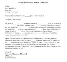 This document is pieced together from letters used by students to present a case to their company to secure support for time off and financial sponsorship to attend their mba. Sample Sponsorship Letter For Visa Format Student Visa Leverage Edu