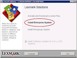 Lexmark United States Lexmark Document Distributor Ldd V4 5 V4 6 V4 7 Server Installation Types