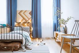 Navy blue bedroom curtains by decorspot.net. 1 728 Bedroom Blue Curtain Photos Free Royalty Free Stock Photos From Dreamstime