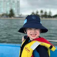 A Gorgeous Little Boy Who Loves Wearing His Solbari Hat What A Smile Photo Credit To His Lovely Mama The Life Of Cb Solbari Sunh Hats Sun Hats How To Wear