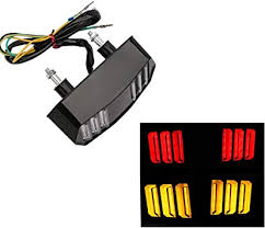 Amazon Com Yibid Led Integrated Tail Light For 2014 2018 Honda Grom Msx 125 Motorcycle Driving Brake Stop Turn Signal Running Sequential Taillight Assembly For Msx125 Cbr650f Ctx700 Ctx700n Clear Len Automotive