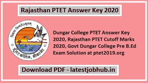 Rajasthan Ptet Answer Key 2020 Answer Keys Exam Answer Teaching Aptitude