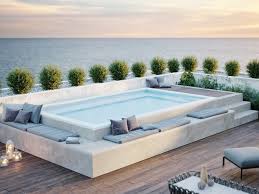 Pin By Lucia On Pool Ideas Small Pool Design Rooftop Terrace Design Backyard Pool