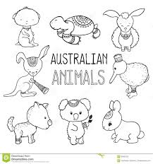 Adorable Aussie Animals Cute Australian Animals Outlined Drawing Animals Of Animal Outline Cute Australian Animals Australian Animals