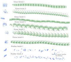 Grass And Feather Brushes Firealpaca Free By Mo Fox Deviantart Com On Deviantart Firealpaca Brushes Digital Artists Brush