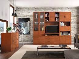También carteles con mensajes, que ya sabemos que últimamente son toda una tendencia. Mueble Salon Tv Comedor Aparador Libreria Madera Melamina Moderno Economico Cerezo Muebles Ramis 911 223 Delta Muebles Ramis