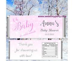 Nov 19,2016 king & queen welcoming baby tamia this is for you. Winter Wonderland Baby Shower Candy Bar Wrappers Snowflakes Baby Shower Candy Bar Wrappers Winter Baby Shower Ideas Baby It S Cold Outside Baby Shower Decorations Winter Baby Shower Favors Winter Wonderland Baby Shower Themed Baby Shower Sweetmyparty Com