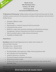 How To Write A Perfect Retail Resume Examples Included