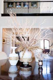 Easy Dining Room Centerpiece Using Manzanita Branches Bluegraygal Dining Room Table Centerpieces Dining Room Centerpiece Dinning Table Centerpiece