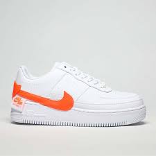 Womens White Orange Nike Air Force 1 Jester Trainers Schuh Nike Air Force Nike Air Orange Trainers