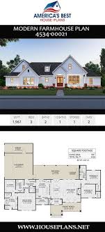 Our house plans feature classic looks with modern floor plans and amenities and can be customized to perfectly suit your needs. House Plan 4534 00021 Modern Farmhouse Plan 1 967 Square Feet 3 Bedrooms 2 5 Bathrooms Modern Farmhouse Plans Farmhouse Plans New House Plans
