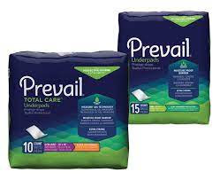 Prevail® underpads and waterproof disposable bed pads. Prevail Underpads Prevail Incontinence Products