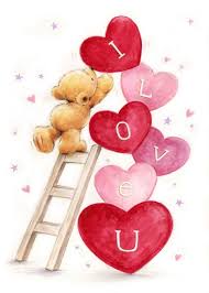 I Love You Cute Bear Climb Ladder To Place Hearts Card Ad Ad Bear Climb Love Cute Cute Bear Drawings Teddy Pictures Cute Bears