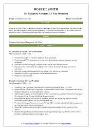 We are looking for a new executive assistant to support our executive team. Executive Assistant To Vice President Resume Samples Qwikresume