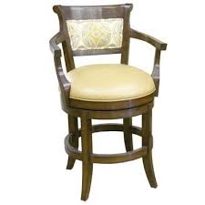 14661 Veranda Upholstered Back Swivel Barstool With Arms Counter Height Bar Stools Bar Height Upholster