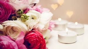 Beautiful Flowers Candles Heart Hd Wallpapers Download Flower Candle Flowers Candles