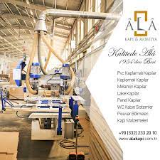 1954 li yillardan bugune agac isleme ve mobilya sektorunde olan firmamiz alakapi markasiyla ve yillik 30 000 adetlik uretim kapas construction modern kapilar