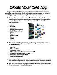 Create Your Own App Create Your Own App Creative Writing Activities Writing Activities