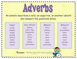 He is only five years old. Adverbs Adverbs Adverbs Anchor Chart Learn English